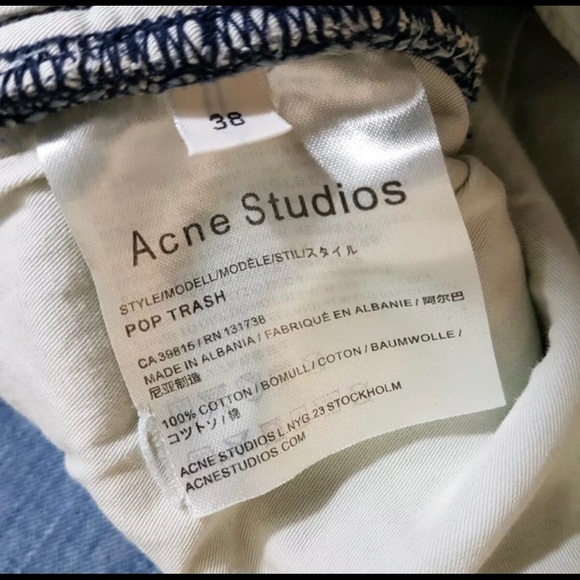 Acne Jeans Pop Trash Skinny NWT Jeans - Picture 4 of 5
